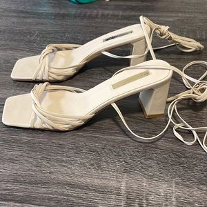 Billini cream strappy Heels